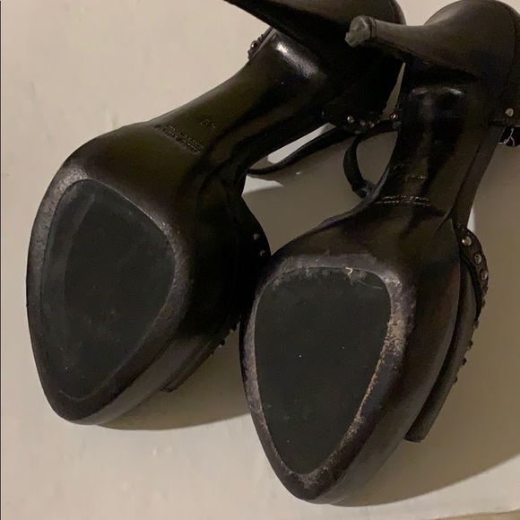 Miu Miu Stiletto Studded Leather Pumps - Picture 4 of 7